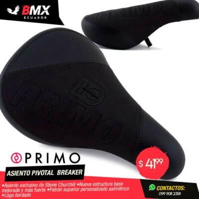 ASIENTO PRIMO PIVOTAL «BREAKER» CUERO GAMUZA