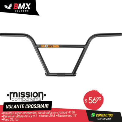 VOLANTE MISSION “CROSSHAIR 4PC” NEGRO