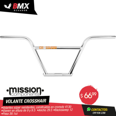 VOLANTE MISSION “CROSSHAIR 4PC” CROMADO