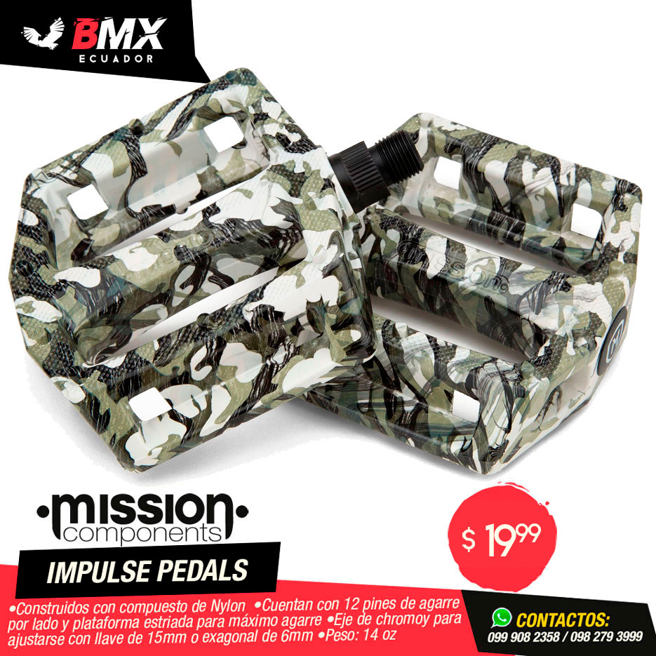 PEDALES MISSION “IMPULSE” CAMU GRIS
