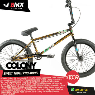 BICICLETA COLONY “SWEET TOOTH” PRO MODEL FIRE STORM