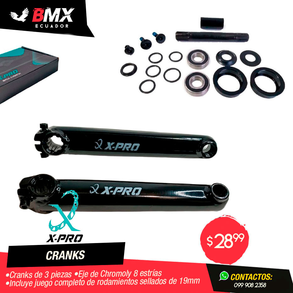 CRANKS XPRO NEGROS