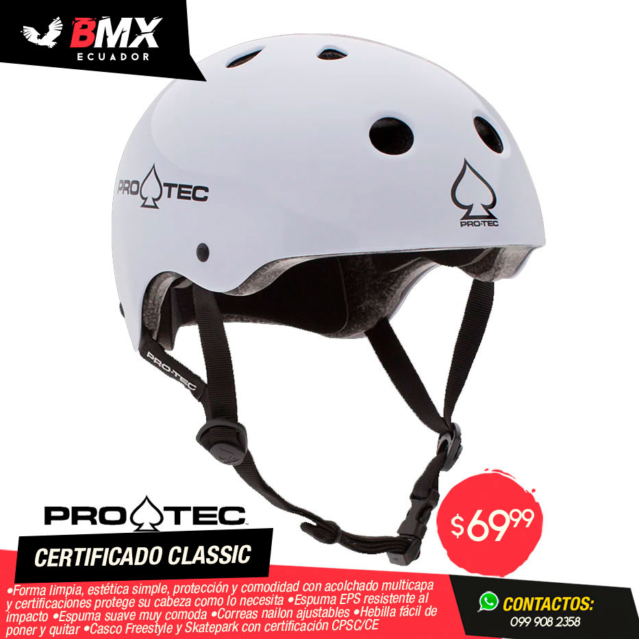 CASCO PRO-TEC “CERTIFICADO CLASSIC” BLANCO