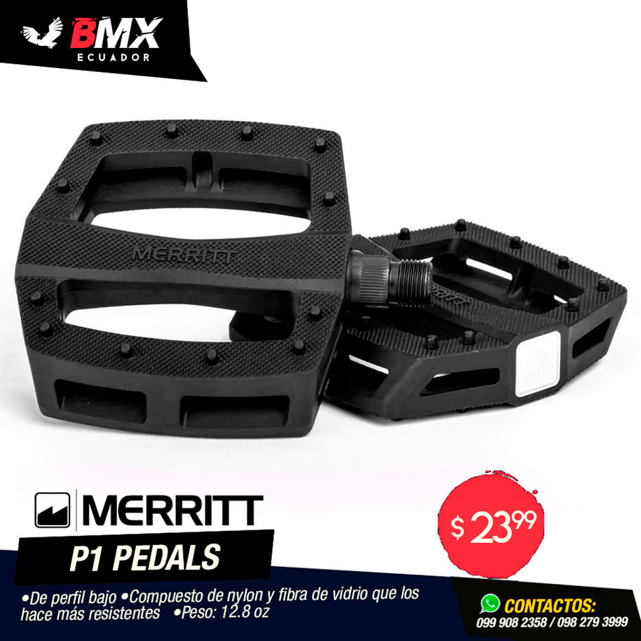 PEDALES MERRITT “P1” NEGROS