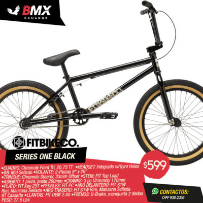 BICICLETA FIT BIKE CO SERIES ONE BLACK 20.75 TT