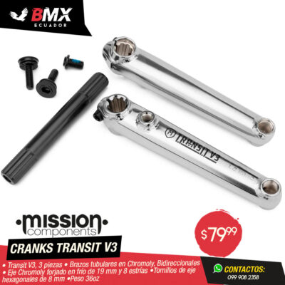 CRANKS MISSION TRANSIT V3 CROMADOS
